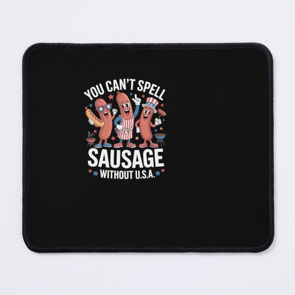 Item preview, Funny USA Hot Dog Sausage Grilling Patriot Humor designed and sold by SuperAndSocial.