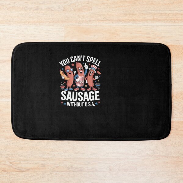 Item preview, Funny USA Hot Dog Sausage Grilling Patriot Humor designed and sold by SuperAndSocial.