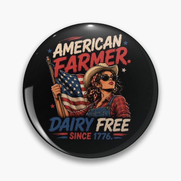 Item preview, American Farmer Dairy Free Since 1776 – Funny Patriotic Lactose Intolerant designed and sold by GibasVisuals.