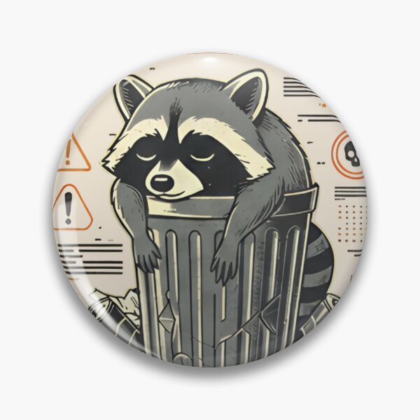 Item preview, 404 Brain Not Found Raccoon Shirt – Funny Trash Panda Meme T-shirt designed and sold by ZyxDes.