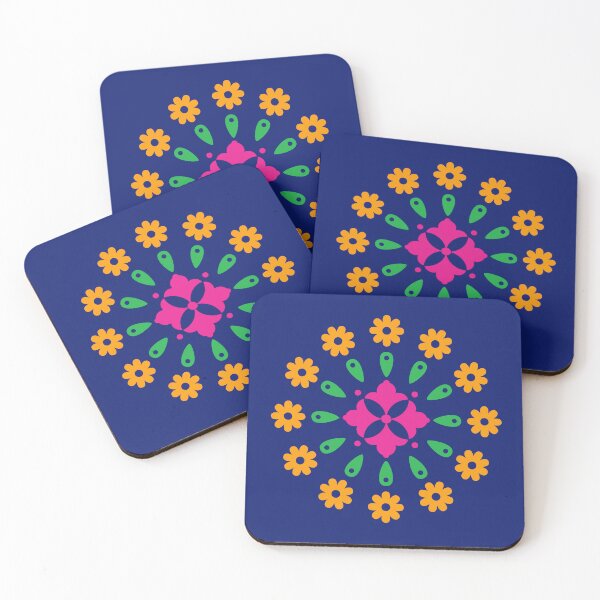 Item preview, Colorful Rainbow Flower Mandala Geometric Floral Kaleidoscope designed and sold by SolutionsArt.
