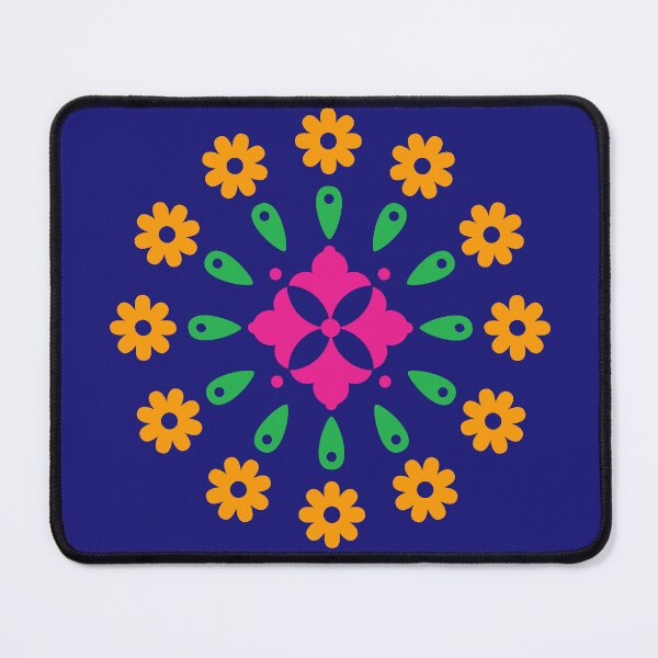 Item preview, Colorful Rainbow Flower Mandala Geometric Floral Kaleidoscope designed and sold by SolutionsArt.
