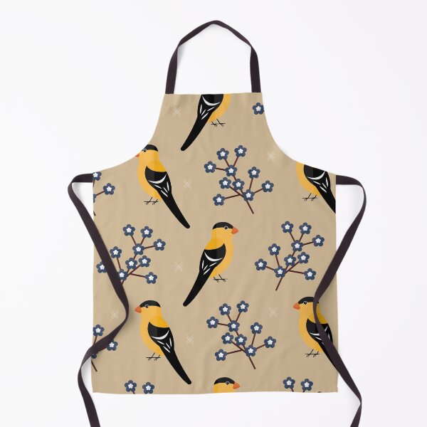 Item preview, American goldfinches on brown designed and sold by reneesillus.