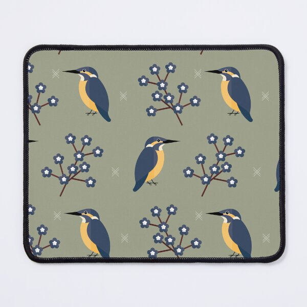 Item preview, Kingfishers on green designed and sold by reneesillus.