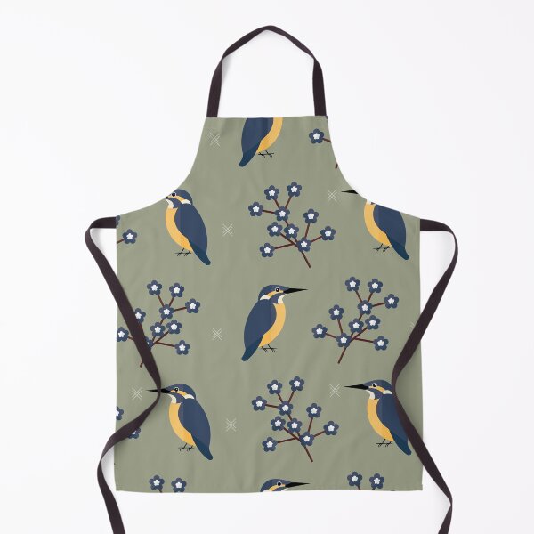 Item preview, Kingfishers on green designed and sold by reneesillus.