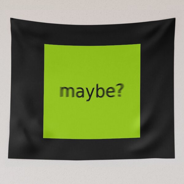 Item preview, Supreme Green Maybe Question Mark Square designed and sold by Dancing Papaya.