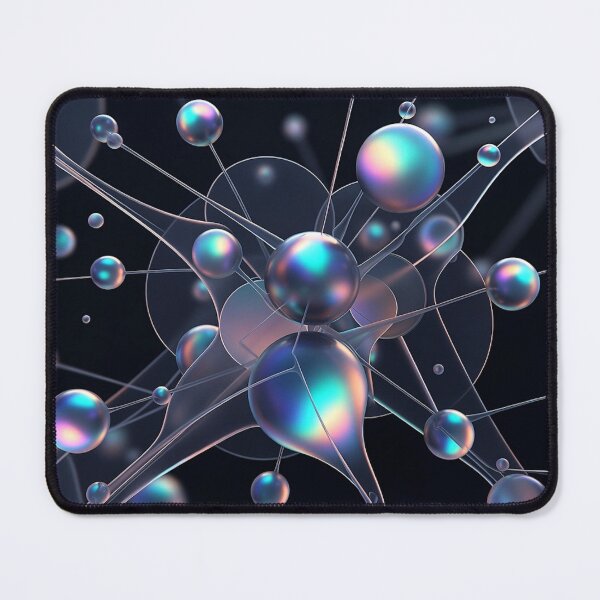 Item preview, Interconnected Network Abstract Art Blue Purple designed and sold by IntelliMindDesigns.