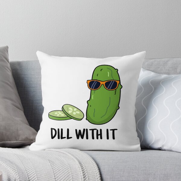 Item preview, Dill With It Funny Dill Pickle Puns  designed and sold by punnybone.