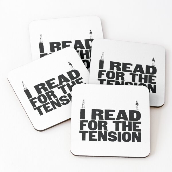 Item preview, I Read For The Tension Jane Austen Pride and Prejudice Romantic Tense designed and sold by Fenay Designs.