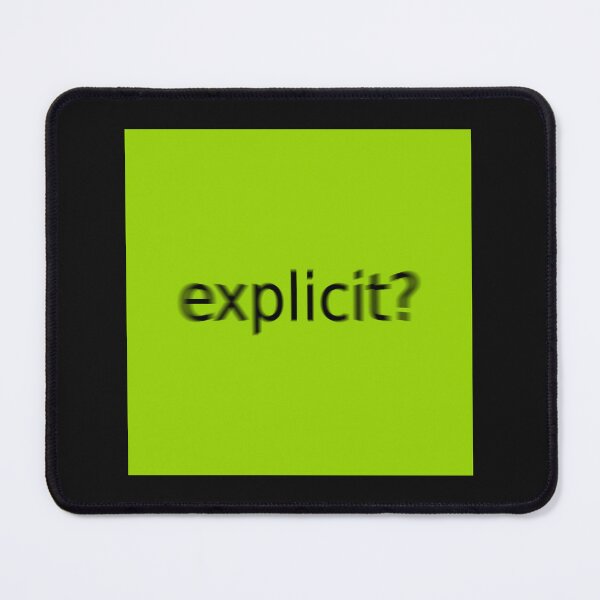 Item preview, Supreme Green Explicit Question Mark Square designed and sold by Dancing Papaya.
