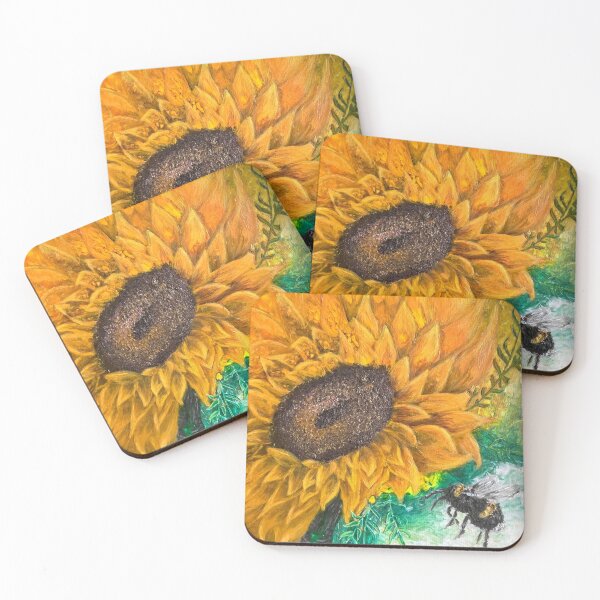 Item preview, Sunflower and Bee  designed and sold by DoodlesArt62.