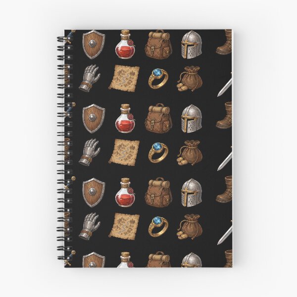 Aperçu de l'œuvre Pack d'autocollants pour objets de RPG médiéval fantastique créée et vendue par bapupa.