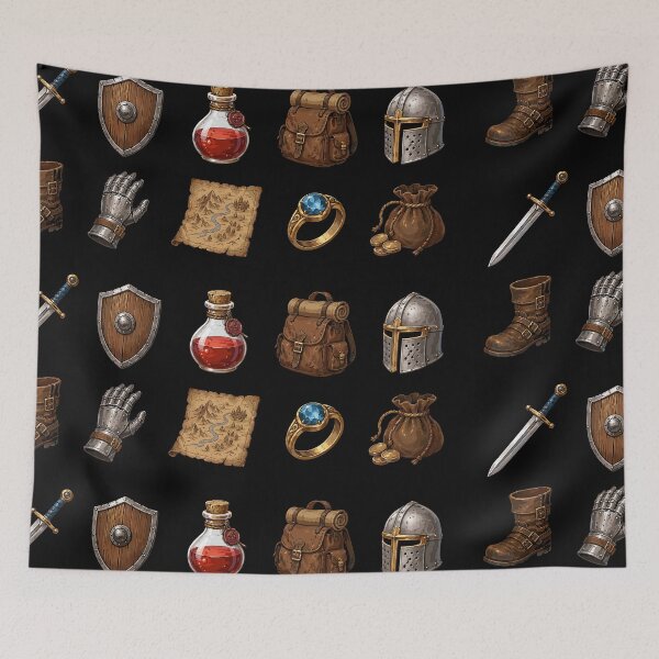 Item preview, Medieval Fantasy RPG Item Set Sticker Pack designed and sold by bapupa.