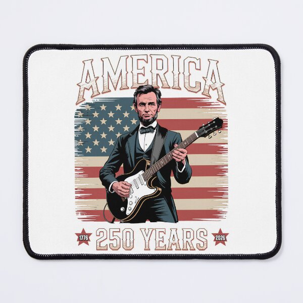 Item preview, Abraham Lincoln Guitar Playing Vintage 4th July Anniversary 250th designed and sold by SEBANOX.