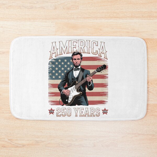 Item preview, Abraham Lincoln Guitar Playing Vintage 4th July Anniversary 250th designed and sold by SEBANOX.