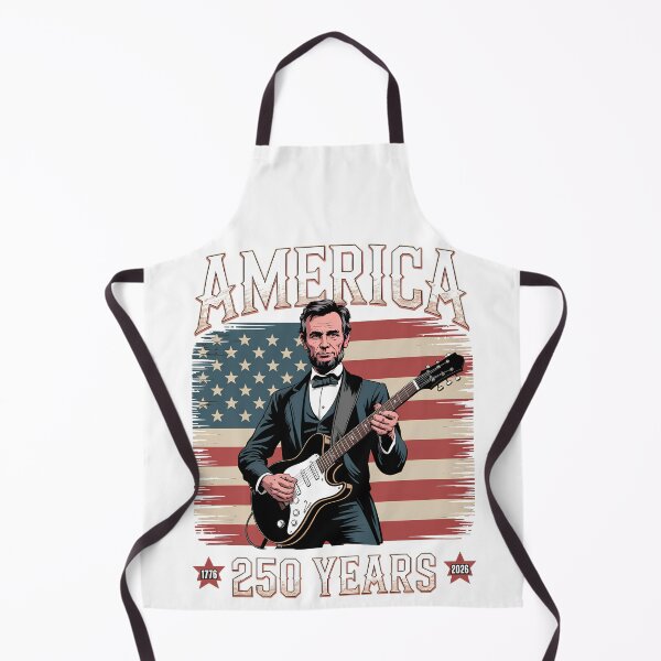 Item preview, Abraham Lincoln Guitar Playing Vintage 4th July Anniversary 250th designed and sold by SEBANOX.