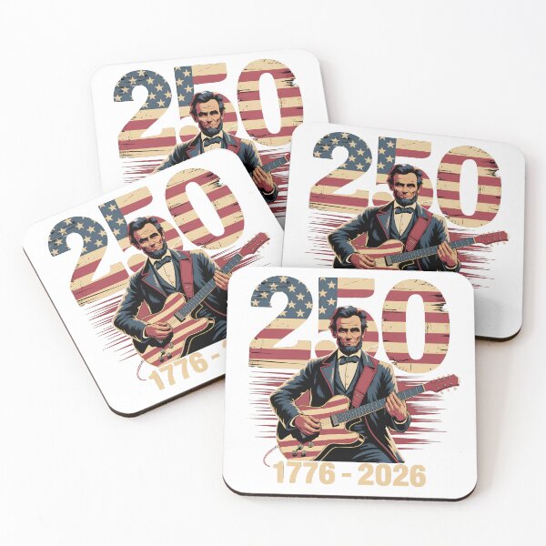Item preview, Abraham Lincoln Guitar Playing Vintage 4th July Anniversary 250th designed and sold by SEBANOX.