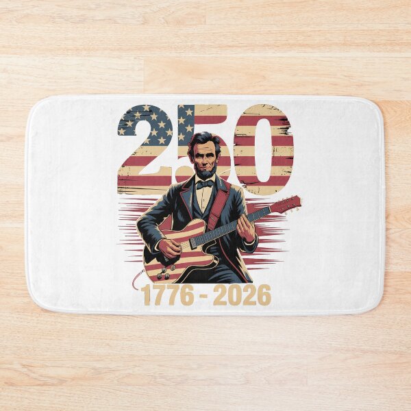 Item preview, Abraham Lincoln Guitar Playing Vintage 4th July Anniversary 250th designed and sold by SEBANOX.