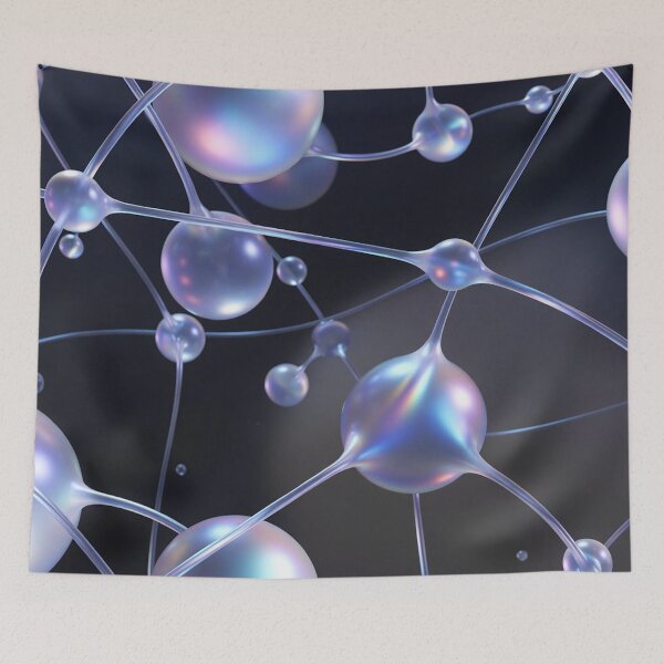 Item preview, Light Translucent Molecular Network Digital Art designed and sold by IntelliMindDesigns.