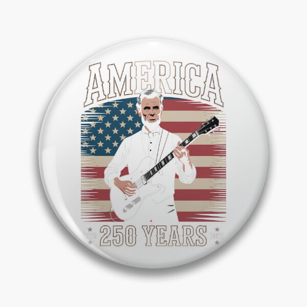 Item preview, Abraham Lincoln Guitar Playing Vintage 4th July Anniversary 250th designed and sold by SEBANOX.