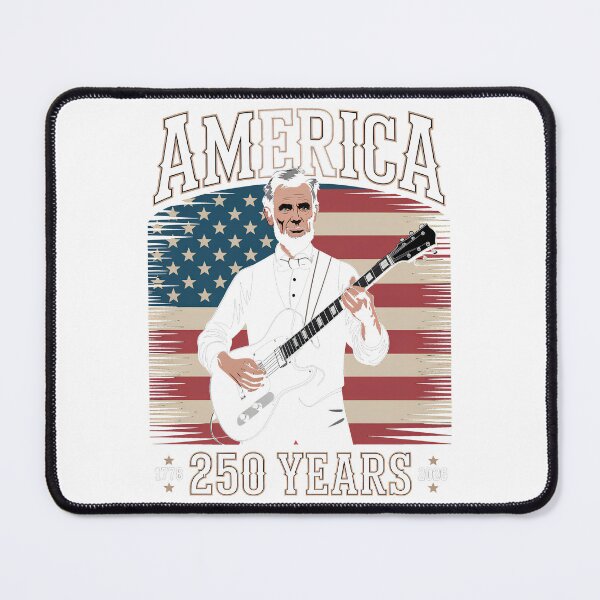 Item preview, Abraham Lincoln Guitar Playing Vintage 4th July Anniversary 250th designed and sold by SEBANOX.