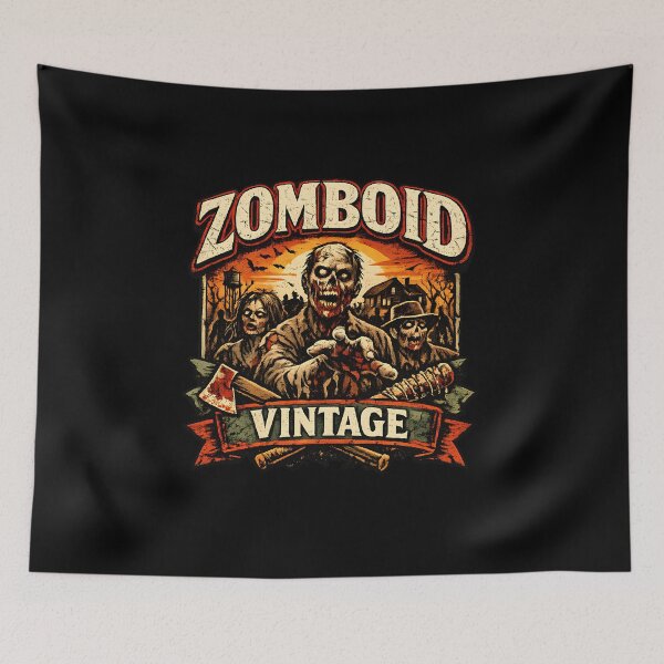 Item preview, Zomboid Vintage Zombie Apocalypse Retro Horror designed and sold by Sitred123.