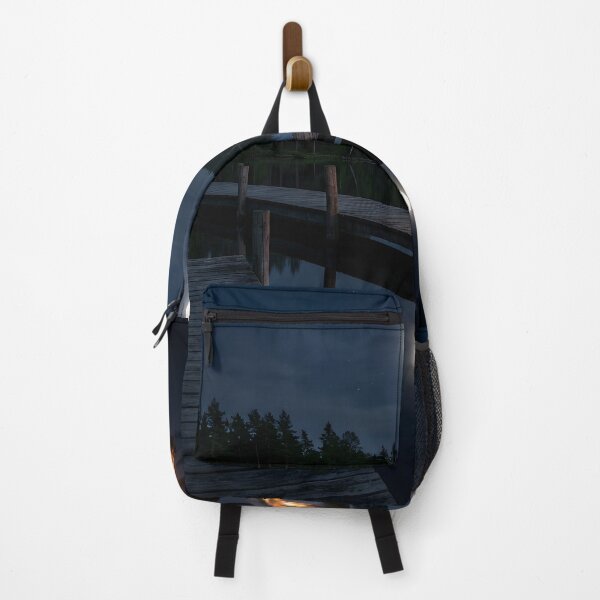Item preview, Peaceful Moonlit Lake Wooden Dock Glowing Lantern designed and sold by novadawy.