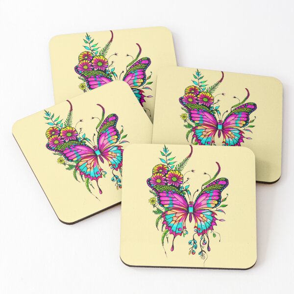 Item preview, The Enchanted Botanical Butterfly - Frequencies of the Flora No. 1 designed and sold by Bloom Theory.