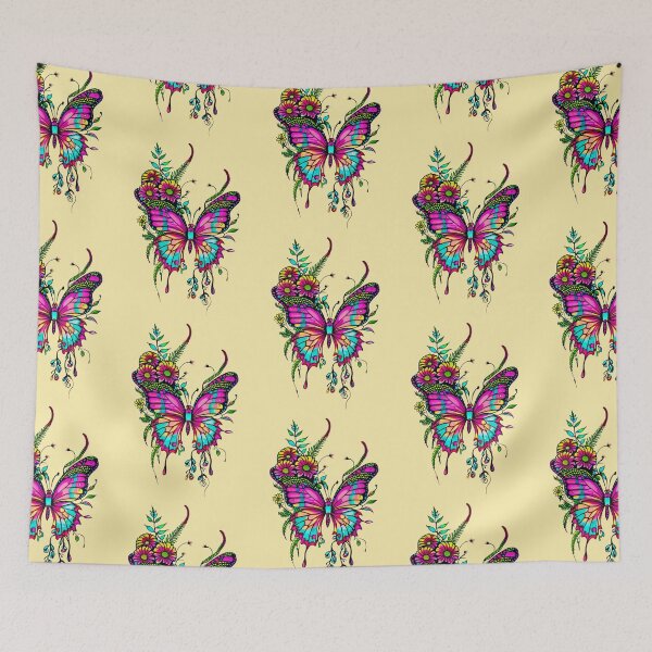 Item preview, The Enchanted Botanical Butterfly - Frequencies of the Flora No. 1 designed and sold by Bloom Theory.
