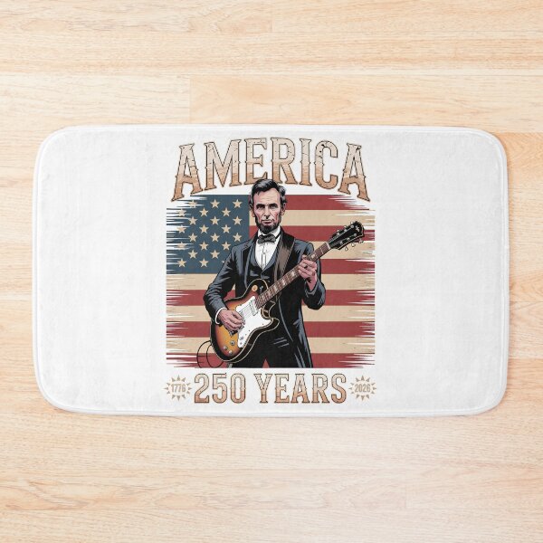 Item preview, Abraham Lincoln Guitar Playing Vintage 4th July Anniversary 250th designed and sold by SEBANOX.