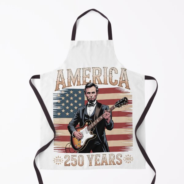 Item preview, Abraham Lincoln Guitar Playing Vintage 4th July Anniversary 250th designed and sold by SEBANOX.