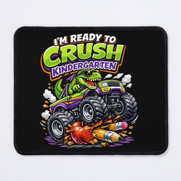 Item preview, I'm Ready to Crush Kindergarten Monster Truck Boys Dinosaur designed and sold by clothesy7.