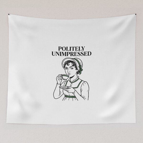 Item preview, Politely Unimpressed Jane Austen Pride and Prejudice Sarcastic Tea designed and sold by Fenay Designs.