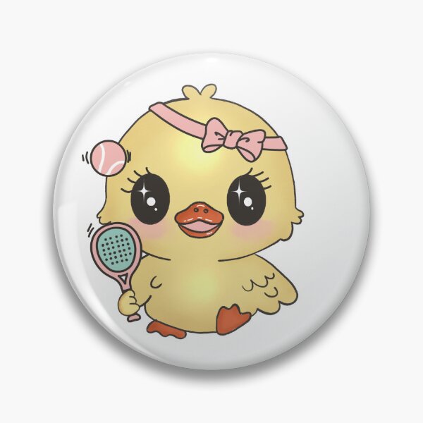 Item preview, Kawaii Padel Duck — Cute Girl Duck Padel Player Design designed and sold by AfterHoursSA.