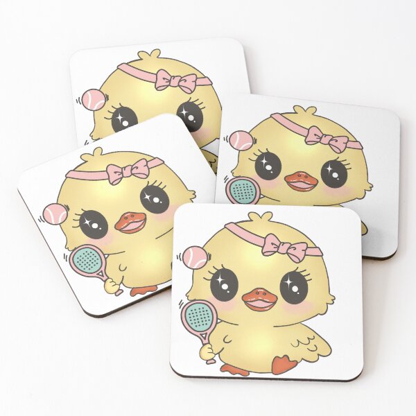 Item preview, Kawaii Padel Duck — Cute Girl Duck Padel Player Design designed and sold by AfterHoursSA.