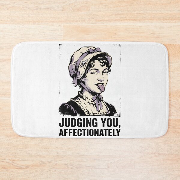 Item preview, Judging You Affectionately Jane Austen Pride and Prejudice Funny Elizabeth Bennet designed and sold by Fenay Designs.