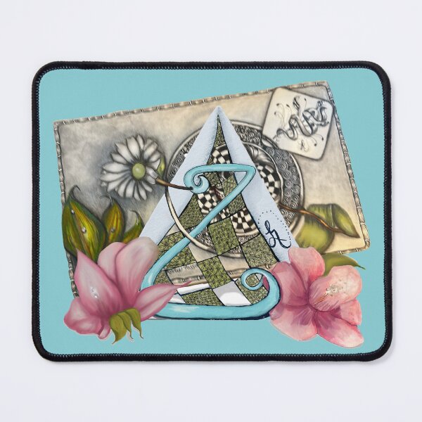 Item preview, Celtic Knot with Pink Magnolias and Intricate Patterns designed and sold by LorieFossaArt.