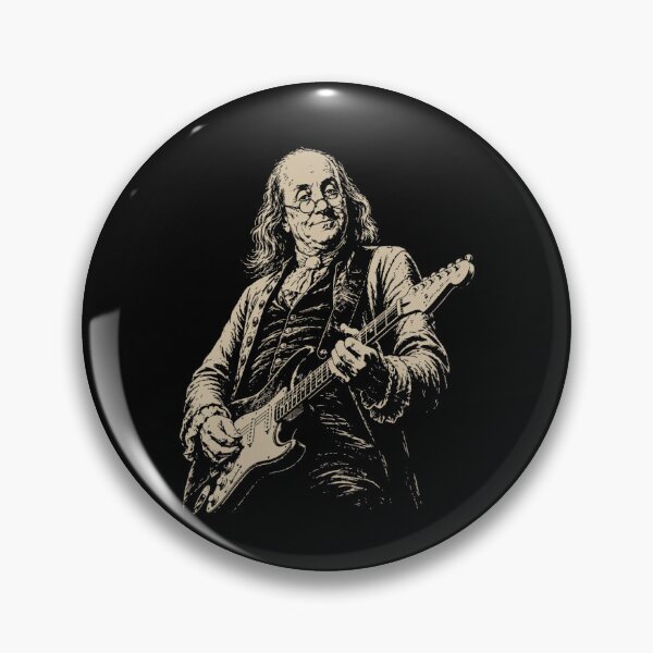 Item preview, Benjamin Franklin Electric Guitar Poster Design Today Graphic designed and sold by PedrroDejesus.