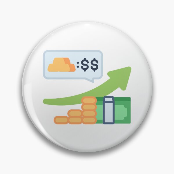 Item preview, Gold Price Increase - Precious Metal Growth Sticker for Market Appreciation designed and sold by Tr Creative Design.