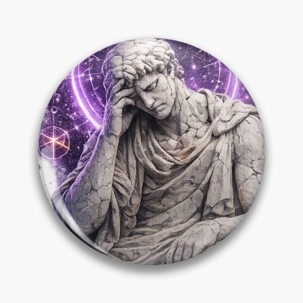 Item preview, Saint of Overthinking | Philosophy Greek Statue Aesthetic Art designed and sold by NicheThreadCo.