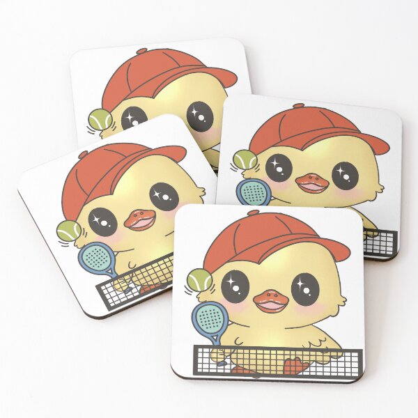 Item preview, Kawaii Padel Duck — Cute Duck Padel Player at net  Design designed and sold by AfterHoursSA.