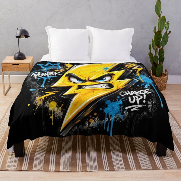 Item preview, Angry Graffiti Lightning Bolt | 3D Street Art Electric Character Sticker designed and sold by Timeless Junction.