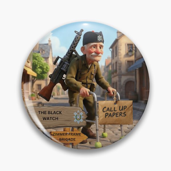 Item preview, The Black Watch call up zimmer frame brigade designed and sold by Bootneckstore.