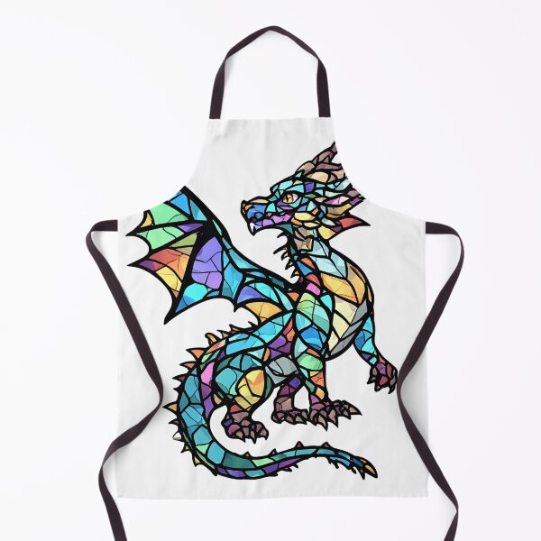 Item preview, Prismatic Stained Glass Dragon Fantasy Art designed and sold by Karolina’s Cozy Creations.