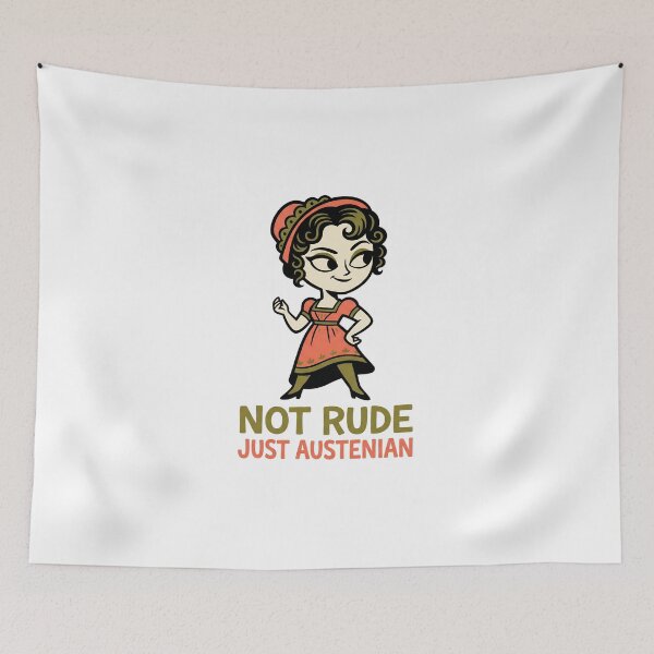 Item preview, Booked Busy and Quietly Judging Jane Austen Funny Meme designed and sold by Fenay Designs.