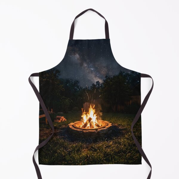 Item preview, Cozy Backyard Fire Pit Milky Way Night Sky designed and sold by novadawy.