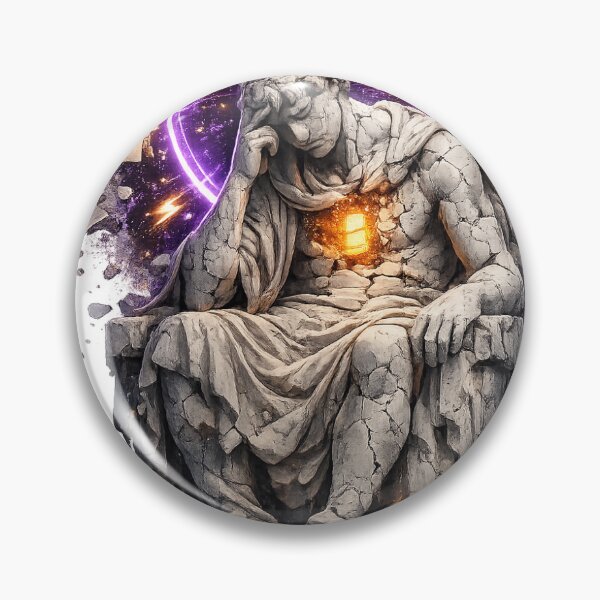 Item preview, Saint of ADHD | Dark Academia Greek Statue Cyberpunk Art designed and sold by NicheThreadCo.
