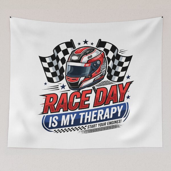 Item preview, Race Day Is My Therapy designed and sold by khalidnasr.