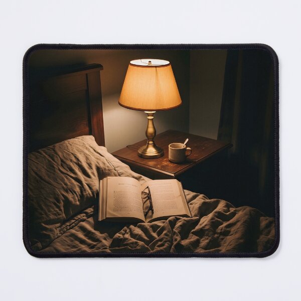 Item preview, Cozy Late Night Reading Bed Warm Lamp Aesthetic designed and sold by novadawy.