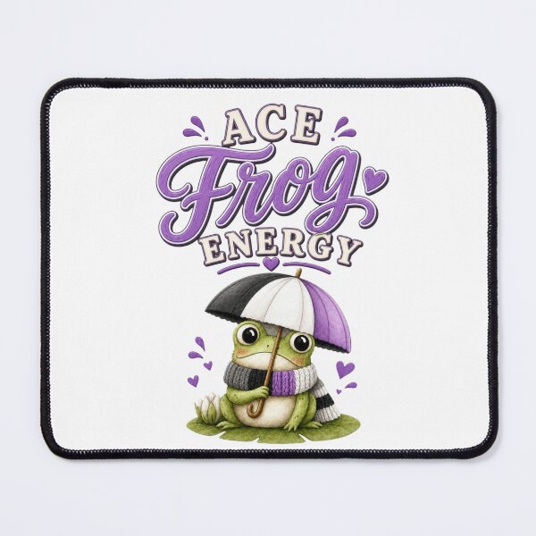 Item preview, Ace Frog Energy Cute Pride Frog designed and sold by VikArt7.